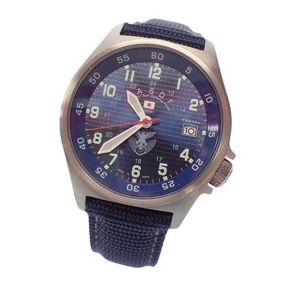 新品同様◆ケンテックス 腕時計 S455M-02 航空自衛隊モデル クオーツ ブルー KENTEX【AFI19】