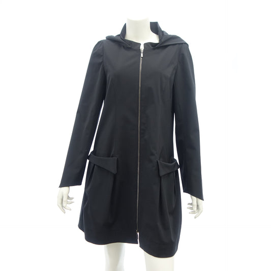 Very good condition◆Foxy New York Coat Rainy Cocoon 33503 Women's Navy Size 40 FOXEY NEW YORK [AFB28] 