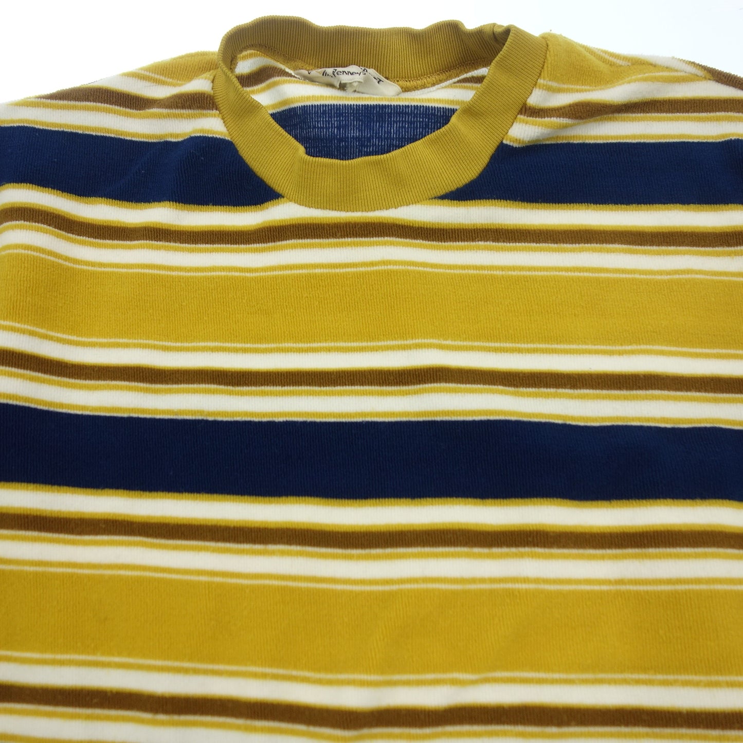 TownCraft Tops Pile Border Vintage Men's Yellow L TownCraft [AFB36] [Used] 