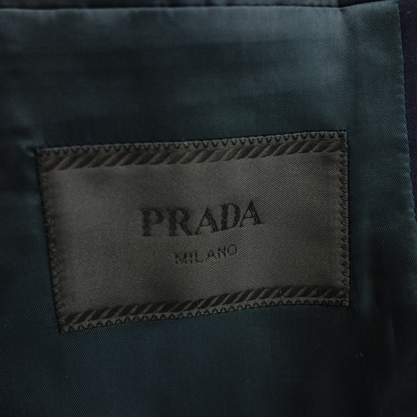 プラダ テーラードジャケット 2B 14AW メンズ ネイビー 52R PRADA【AFB44】【中古】