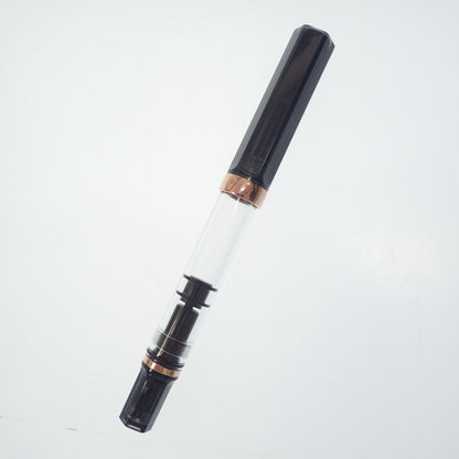 極美品◆ツイスビー 万年筆 エコ スモークローズG ブラック系 TWSBI SMOKE ROSE【AFI11】