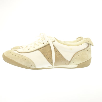 二手 ◆ Christian Dior 运动运动鞋 VNC73508 帆布皮革 女士 白色 &amp; 米色 36.5 Christian Dior [AFD1] 