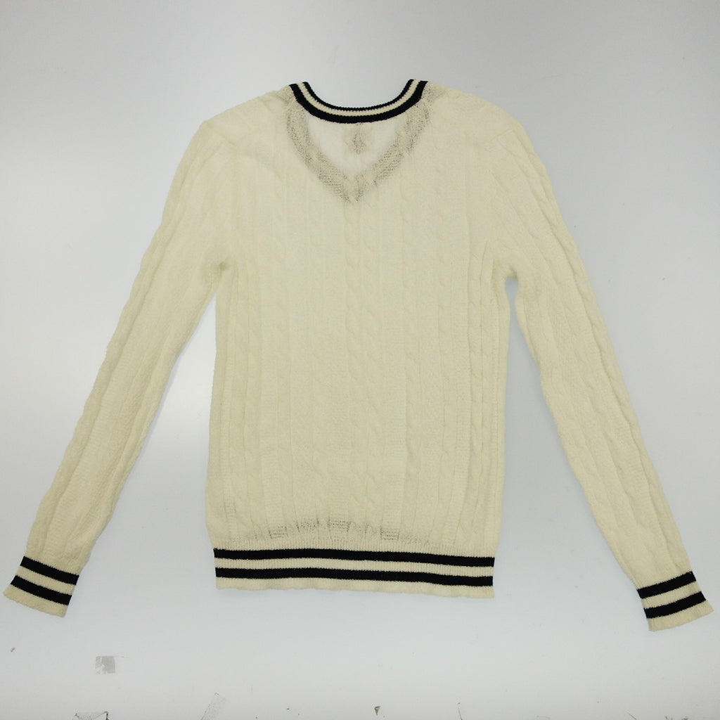 Good condition ◆Mc Lauren Sweater Brilla per il gusto Custom Made Childen Knit Men's Size S White Mc Lauren Brilla per il gusto [AFB14] 