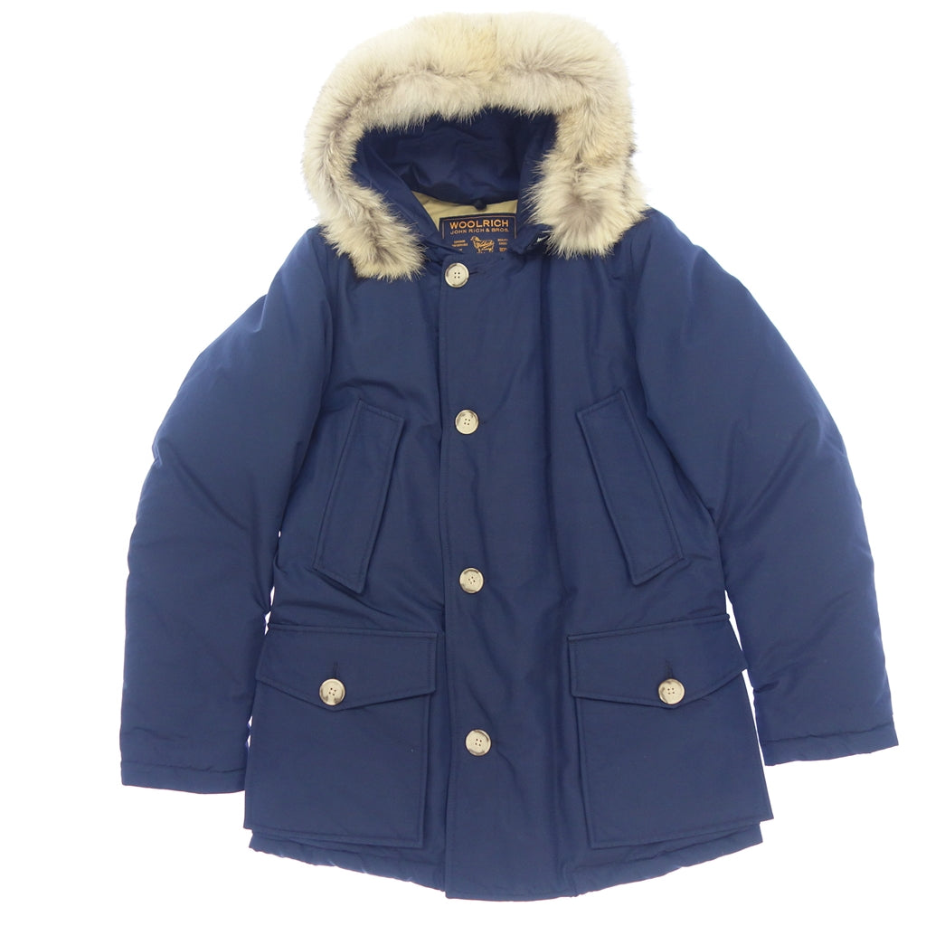 極美品◆ウールリッチ ダウンジャケット アークティック パーカー メンズ サイズXS ネイビー WOOLRICH【AFA19】