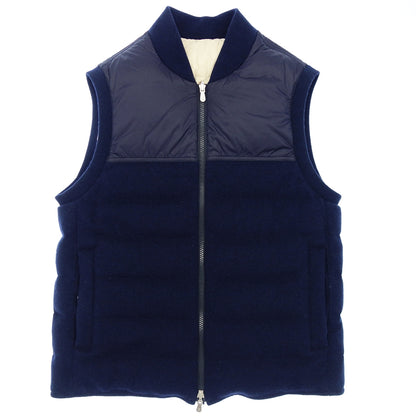 Used◆Brunello Cucinelli Down Vest Cashmere Men's Size 46 Navy BRUNELLO CUCINELLI [AFA18] 