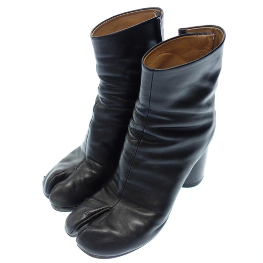 Used ◆ Maison Margiela Leather Boots Tabi Tabi Women's 39.5 Black Maion Margiela [AFC4] 