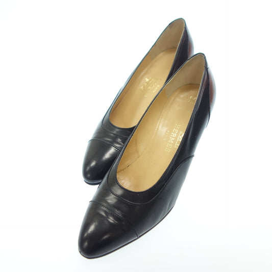 Hermes leather pumps heels ladies black 36 HERMES [AFD1] [Used] 