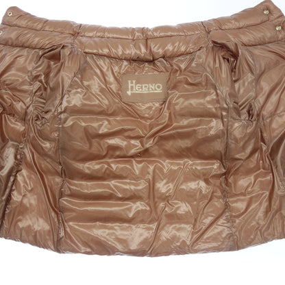 HERNO Down Jacket Short SOFIA Ladies 42 Pink Beige HERNO [AFB10] [Used] 