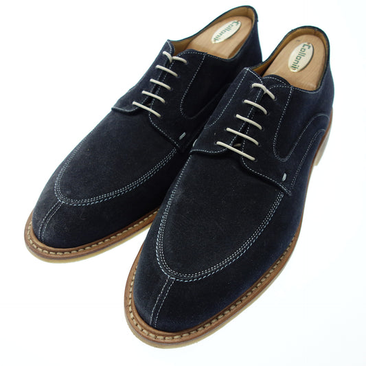 極美品◆パラブーツ レザーシューズ ルソー メンズ 8 ネイビー PARABOOT【AFC9】