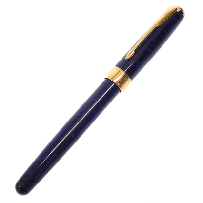 美品◆パーカー 万年筆 ソネット ペン先18K750 青×ゴールド PARKER SONNET【AFI10】