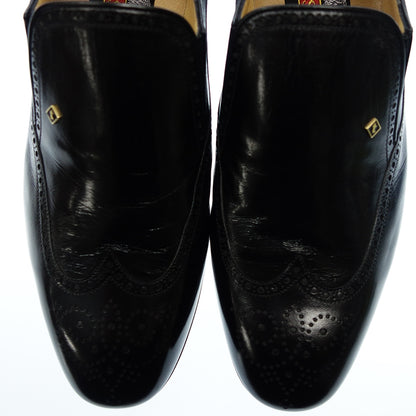 Very good condition ◆ Testoni leather loafers men's 6.5 black testoni [AFC33] 