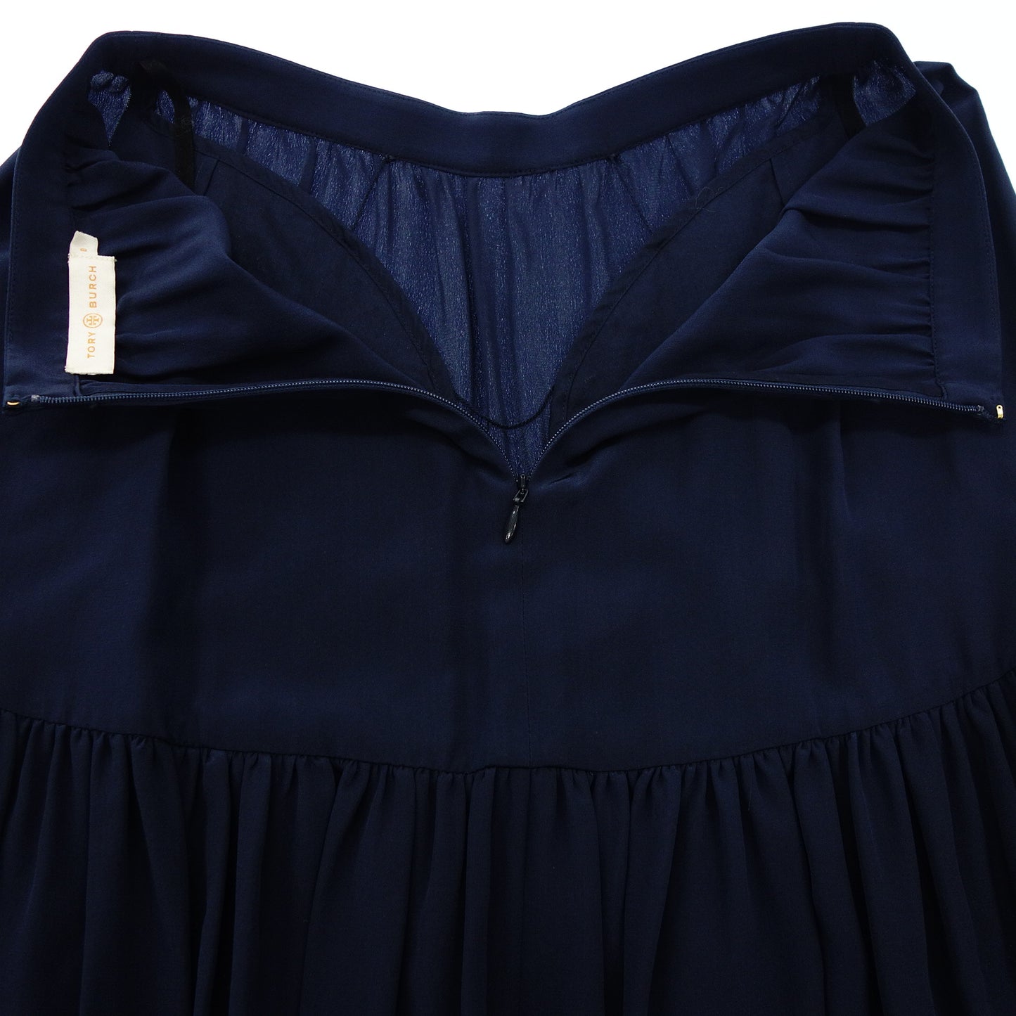 Tory Burch Silk Skirt Women's 0 Navy TORY BURCH [AFB4] [Used] 