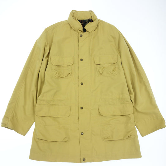 中古◆ダンヒル ミリタリージャケット 4ポケット 裏地チェック メンズ サイズS 黄色系 dunhill【AFA21】