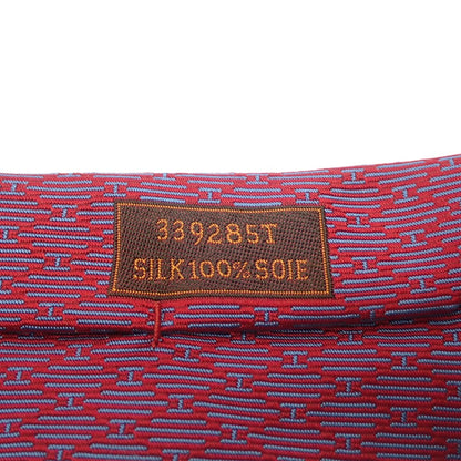 Very beautiful item◆Hermes tie All pattern 100% silk Red with box HERMES [AFI21] 