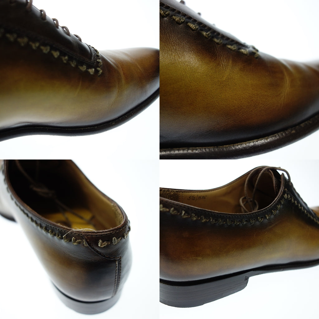 Good Condition◆Berluti Leather Shoes Straight Tip Oxford Men's 5.5 Brown BERLUTI [AFD3] 