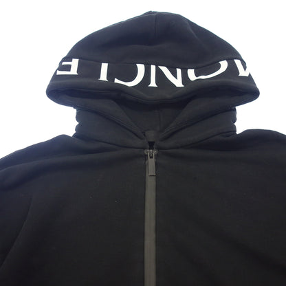 中古◆モンクレール パーカー スウェット HOODIE 2021 メンズ ブラック サイズL MONCLER【AFB29】