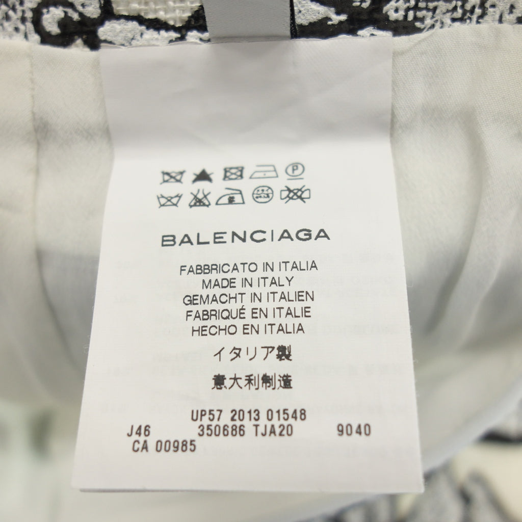 Good condition ◆ Balenciaga Mini Skirt 2013 All Over Pattern Women's White 36 BALENCIAGA [AFB22] 