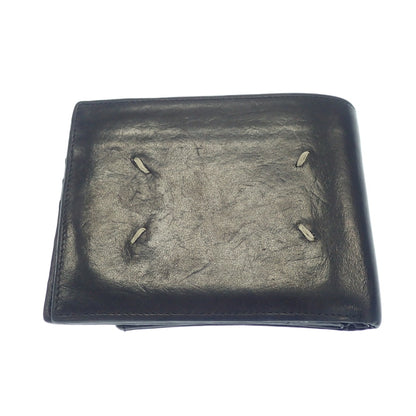 Used ◆ Maison Margiela Cowhide Bifold Wallet Compact Leather Wallet Mini 4 Stitch S55UI0288 with Box Maison Margiela [AFI7] 