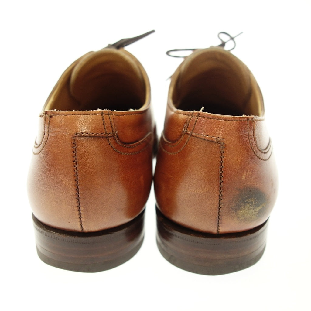 中古◆クロケット＆ジョーンズ レザーシューズ Uチップ ニューポート メンズ ブラウン サイズUK6.5E CROCKETT & JONES【AFC29】