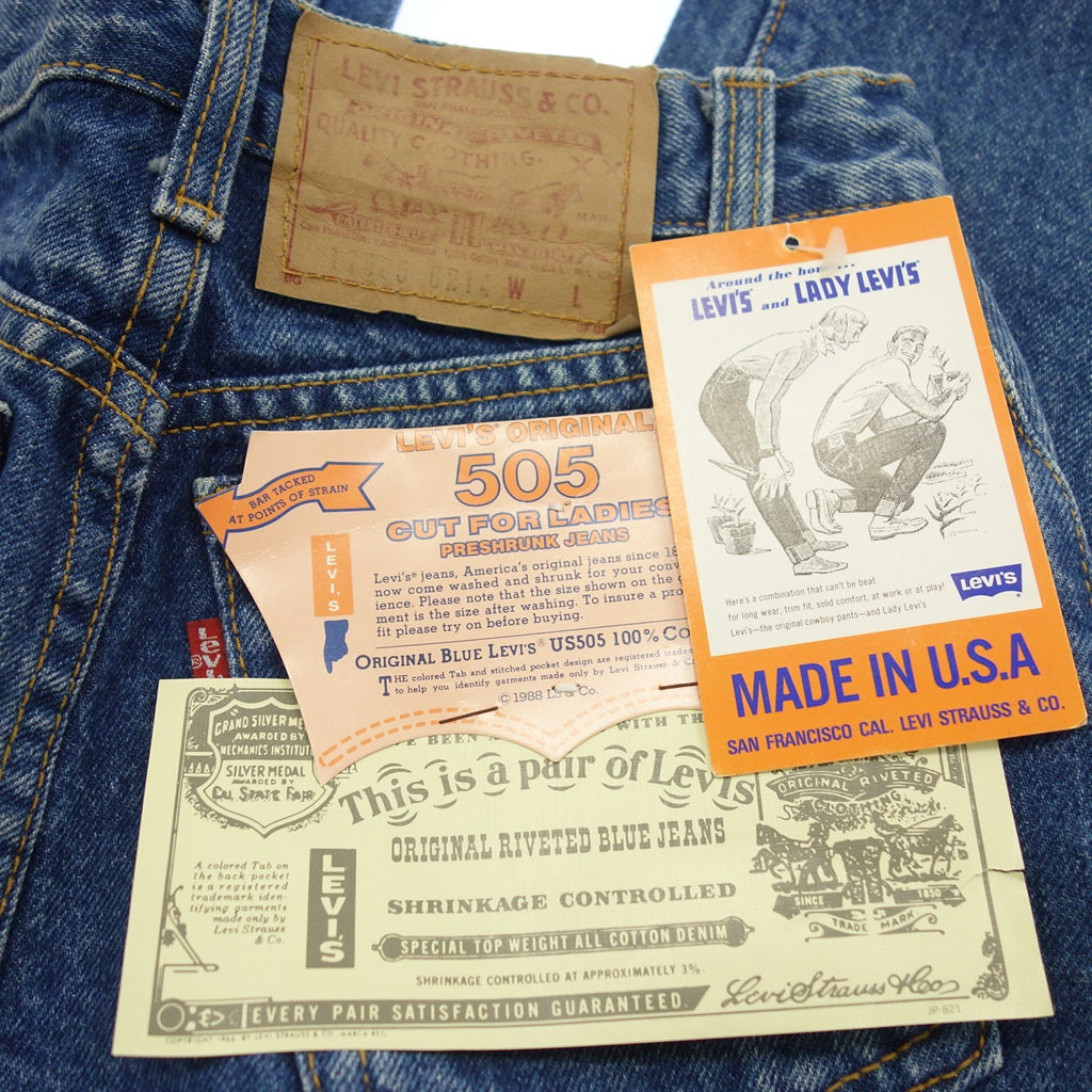 未使用◆リーバイス デニム 17505 ボタン裏544 1998年12月製造 アメリカ製 フラッシャー付き 5 LEVI'S【AFB19】