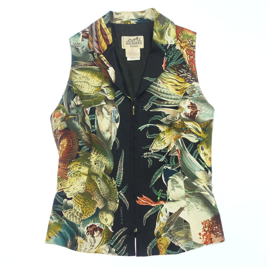 Hermes Vest Silk H DE LiNARES Women's Multicolor 40 HERMES [AFB36] [Used] 