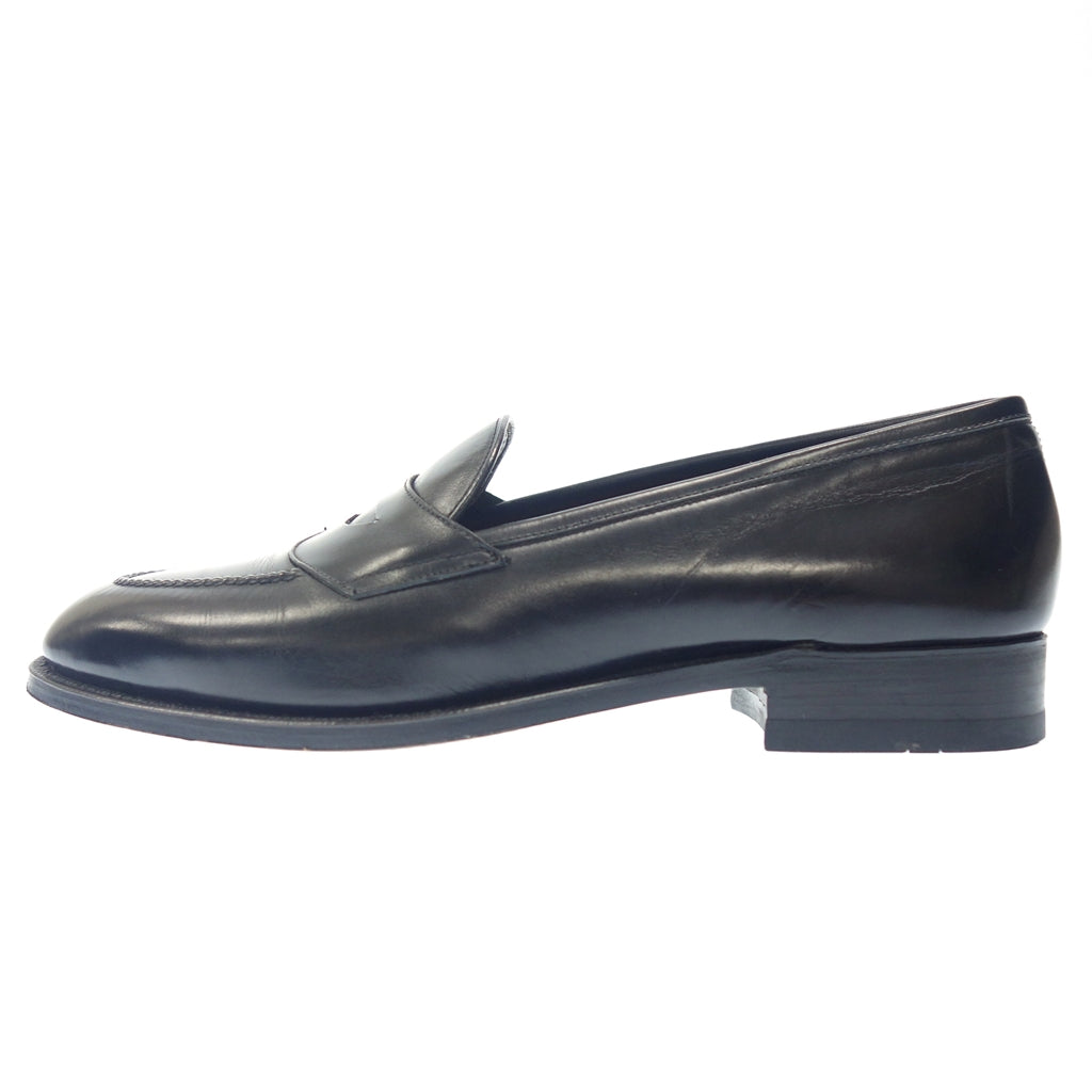 Good condition◆German coin loafers leather shoes men's size 26.5cm black Jarman [AFC32] 