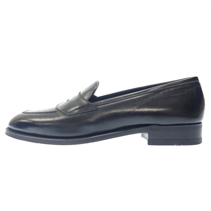 Good condition◆German coin loafers leather shoes men's size 26.5cm black Jarman [AFC32] 