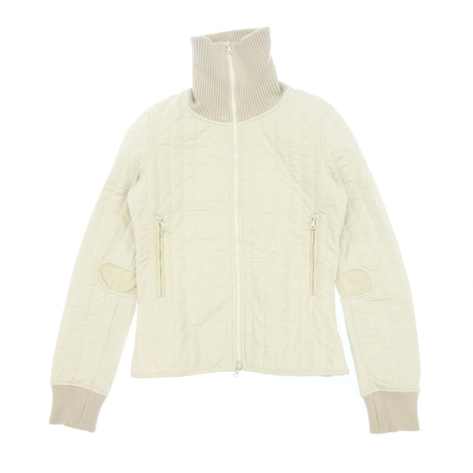 Used ◆Prada zip up jacket knit switching ladies beige size S PRADA [AFB23] 