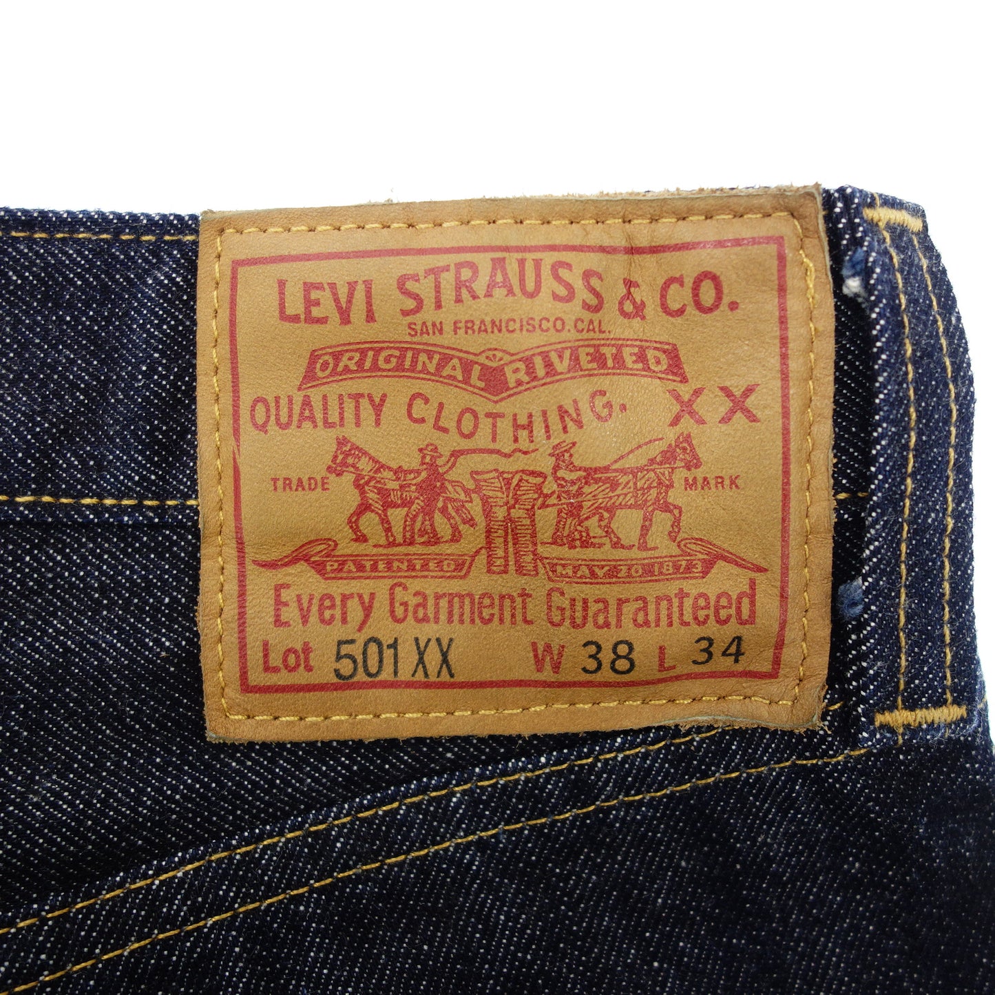 Levi's Jeans 501XX Levi's Vintage Clothing Men's Indigo W38L34 LEVI'S VINTAGE CLOTHING [AFB1] [Used] 