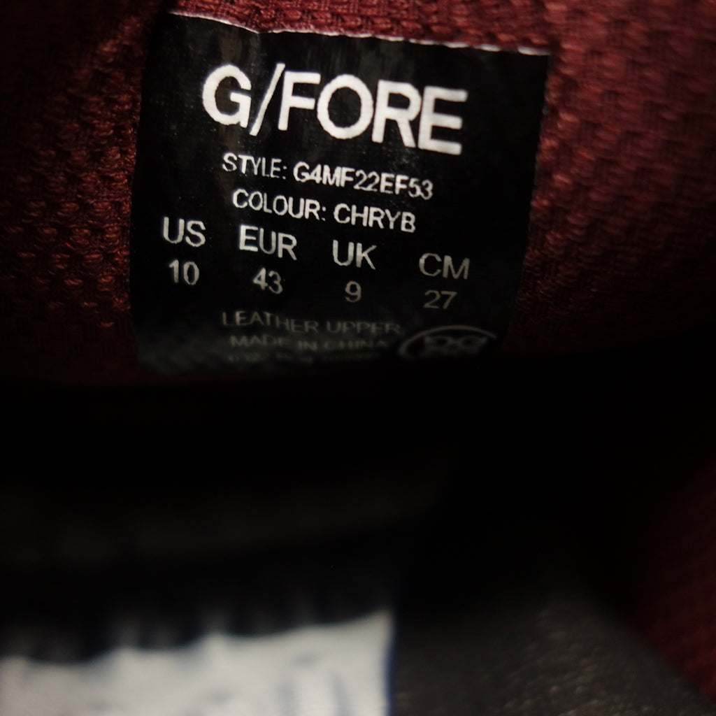 Unused ◆G Fore Golf Shoes G4MF22EF53 Men's Red Brown Size 27cm G/FORE [AFD8] 