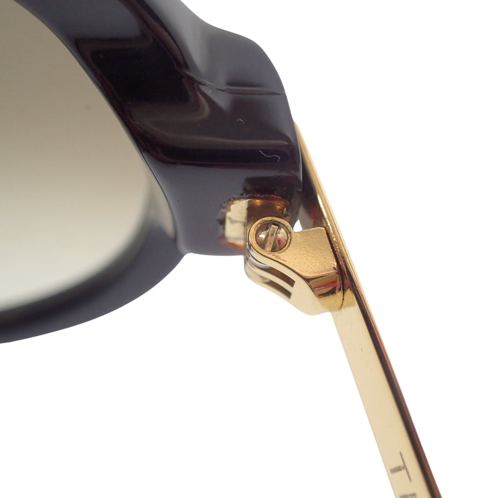 Good Condition◆Thierry Lasry Sunglasses SPICY Black x Gold 55□18 101 Thierry Lasry [AFI6] 