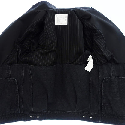 Sacai 夹克重建西装外套牛仔布 21-5516 女式 1 黑色 Sacai [AFB8] [二手] 