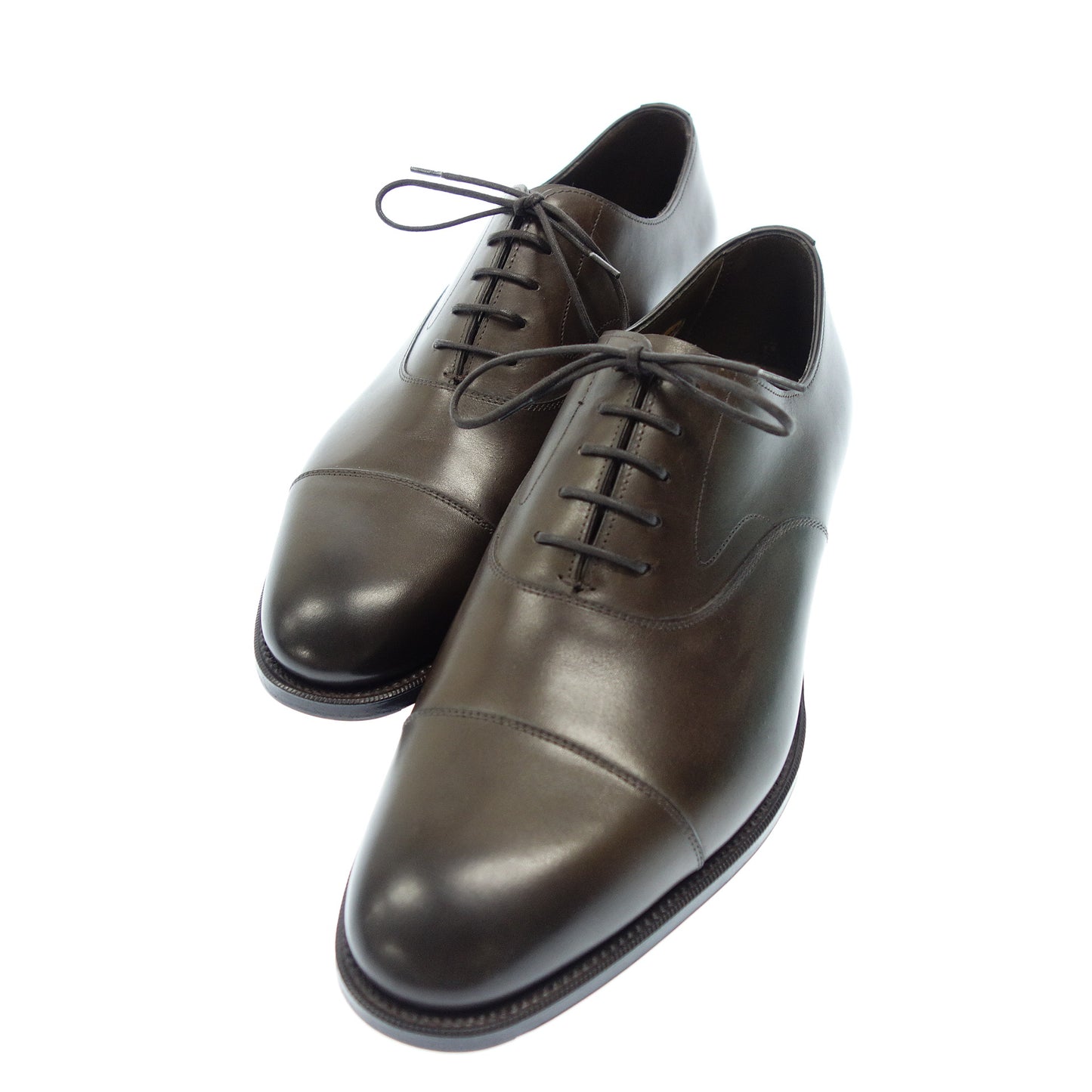 Very good condition ◆ Edward Green Straight Tip Leather Shoes Chelsea Men's Brown Size 8.5 EDWARD GREEN [AFD6] 