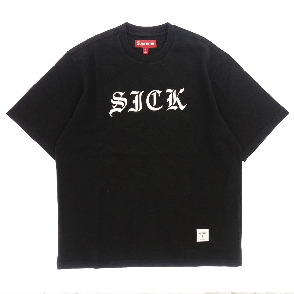 Good condition ◆ Supreme T-shirt Sick S/S Top 24SS Men's Black Size S Supreme [AFB52] 