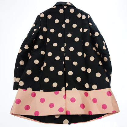 RED VALENTINO Coat Double Breasted Dot Women's Black Pink 40 RED VALENTINO [AFA18] [Used] 