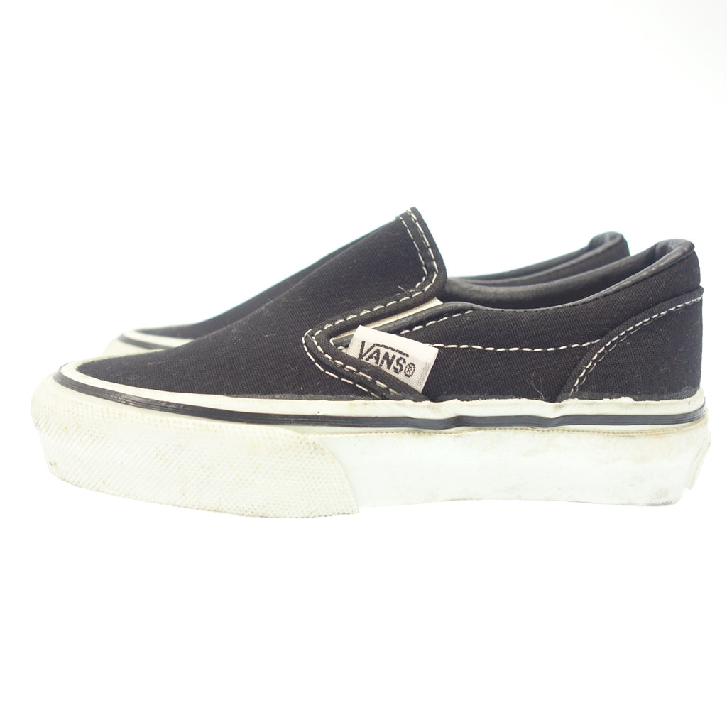 Used ◆VANS sneakers slip-on USA made kids black size 17-18 VANS [AFD9] 