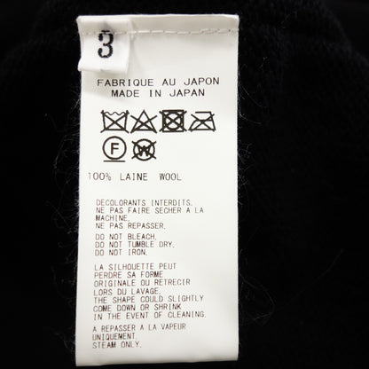 Good condition ◆ Yohji Yamamoto POUR HOMME Knit Poncho Silver Pin 3 Men's Black Yohji Yamamoto POUR HOMME [AFB47] 