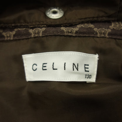CELINE Down Jacket Macadam Hooded Women's Brown CELINE [AFA19] [Used] 