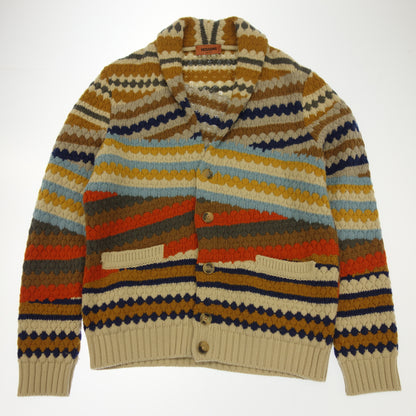 Good condition ◆ Missoni knit cardigan wool men's size M multicolor MISSONI [AFA14] 