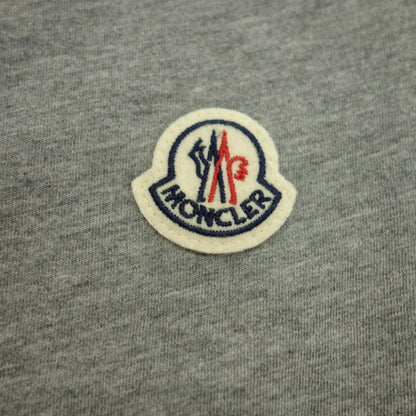 新品同様◆モンクレール 半袖Tシャツ ロゴワッペン コットン メンズ グレー サイズM C-SCOM-22-63901 MONCLER【AFB12】