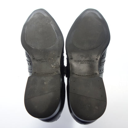 Good Condition◆Dolce &amp; Gabbana Leather Shoes Single Monk Men's Black Size 6.5 DOLCE&amp;GABBANA [AFC16] 