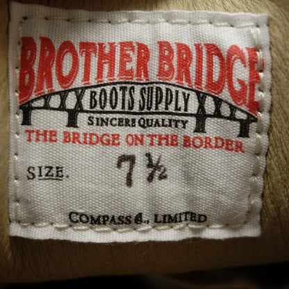 未使用 ◆ Brother Bridge 皮鞋 德国训练师 BERLIN 麂皮男式 US7.5 白色 BROTHER BRIDGE [AFD6] 