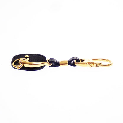 Used ◆ Gucci lizard embossed gold hardware key charm key chain GUCCI [AFI4] 