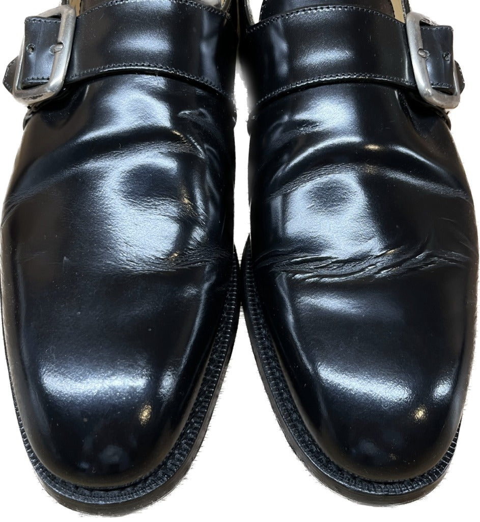 美品◆チャーチ レザーシューズ シングルモンク WESTBURY UK6G ブラック Church's