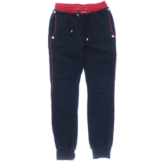 二手 ◆ Balmain 运动裤双色男士海军蓝 x 红色尺寸 L BALMAIN [AFB25] 