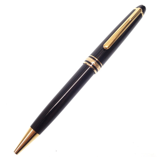 Good condition ◆ Montblanc ballpoint pen Meisterstück twist type black x gold MONTBLANC [AFI10] 