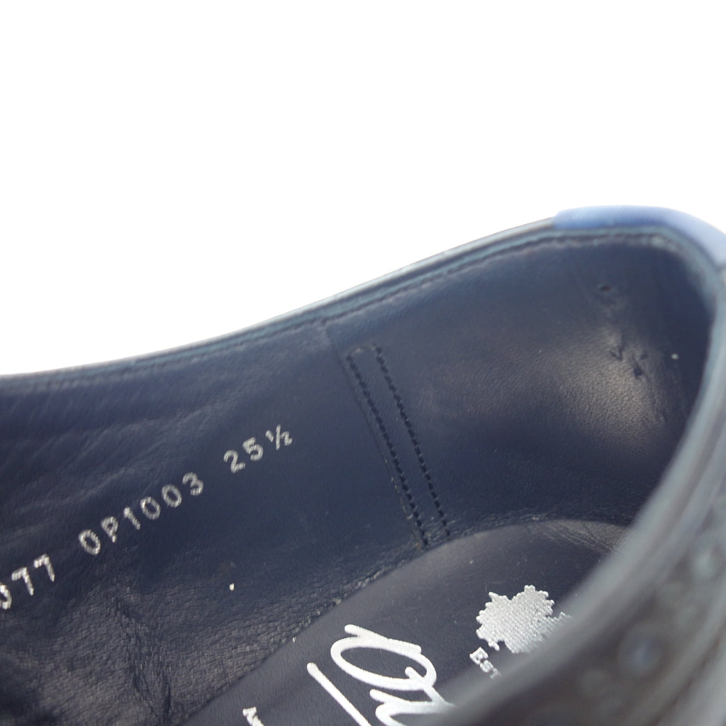 Very good condition ◆ Otsuka Plus Leather Shoes Full Brogue Men's 25.5 Black 1704046 OP1003 Otsuka+ [AFC43] 