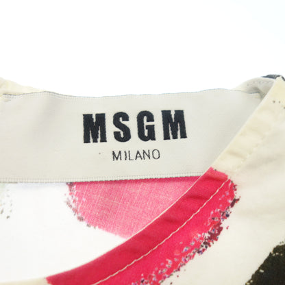 Very good condition ◆MSGM shirt pattern ladies multicolor 40 MSGM [AFB12] 