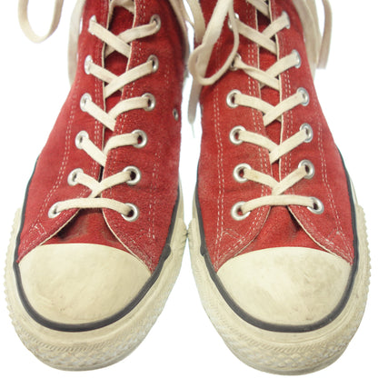 Used ◆Converse Sneakers Vintage All Star High Cut Suede Men's Size 10.5 Red CONVERSE [AFC30] 