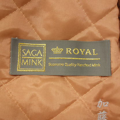 Good condition ◆ Saga Mink Royal Half Coat Size 40 Pink SAGA ROYAL [AFA19] 